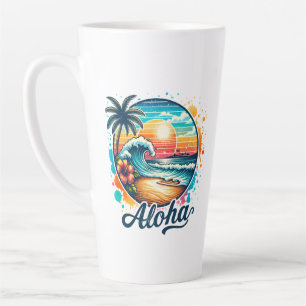 Vintage Beach Aloha Sublimation-94953 Latte Mug