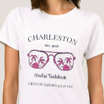 Vintage Beach Bachelorette Party Girls Trip Custom T-Shirt<br><div class="desc">Make a splash at your upcoming bachelorette party with this stunning beach bachelorette party personalised t-shirts. Whether you're celebrating a bach trip, a girls' vacation, or a best friends' holiday, this custom beach bachelorette party t-shirts are the perfect addition to your unforgettable getaway. Add a personal touch to your bachelorette...</div>
