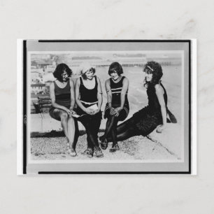 Vintage Beach Beauties Photo Postcard