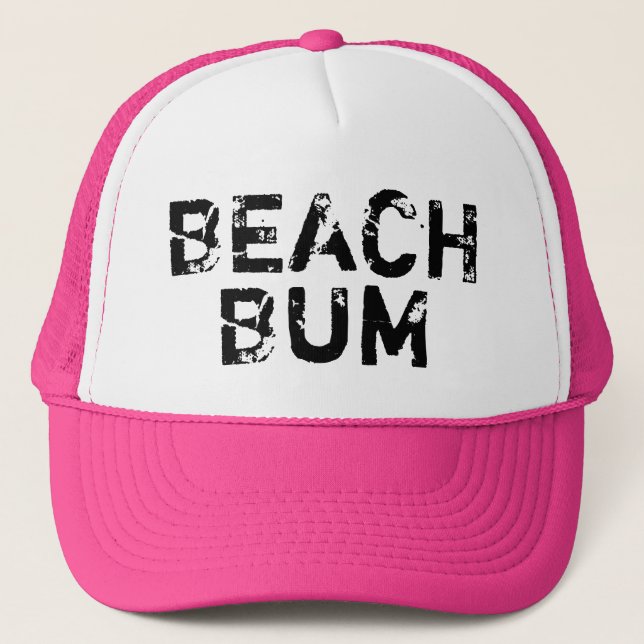 Vintage Beach Bum trucket hat for summer (Front)