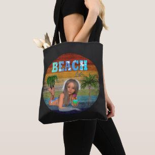 Vintage Beach Gear  Tote Bag