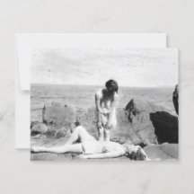 Vintage Beach Postcard