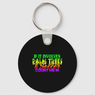 Vintage Beach Soccer 3 T Shirt Key Ring