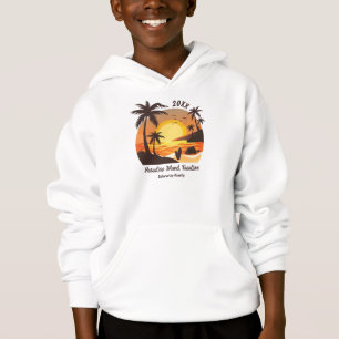 Vintage Beach Sunset Vacation surf orange brown