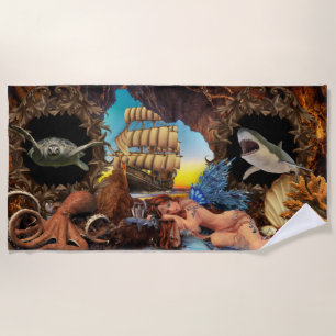 Vintage Beach Trip  Towel