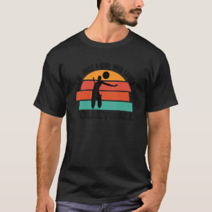 Vintage Beach Volleyball Just A Girl Who Loves Vol T-Shirt