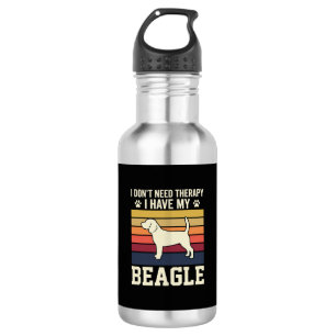 Vintage Beagle Dog Therapy Retro 532 Ml Water Bottle