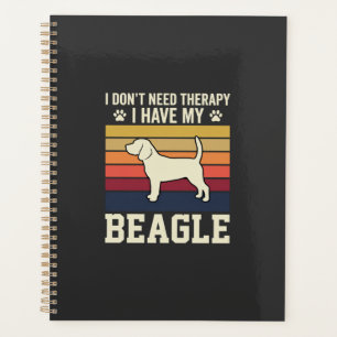 Vintage Beagle Dog Therapy Retro Planner