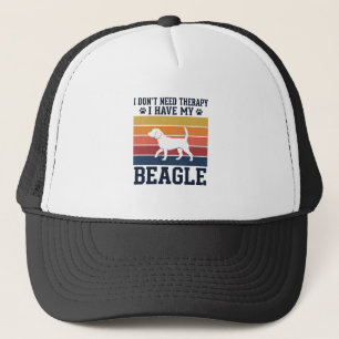 Vintage Beagle Dog Therapy Shirt Design_1 Trucker Hat