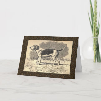 Vintage Beagle Greeting Card