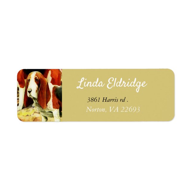 Vintage Beagle - personalised label (Front)