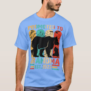 Vintage Bear Grandma Promoted To Grandma Est 2022 T-Shirt