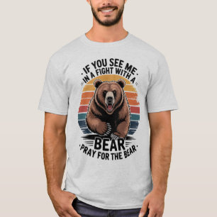 Vintage Bear Humour Apparel T-Shirt