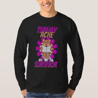 Vintage Bear Tummy Ache Survivor Stomachache T-Shirt