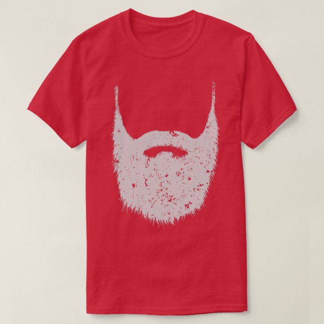 Vintage beard Beard Hipster full beard T-Shirt (Design Front)