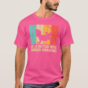 Vintage Bearded Dragon For Men Women Kids Reptile T-Shirt