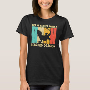 Vintage Bearded Dragon For Men Women Kids Reptile T-Shirt