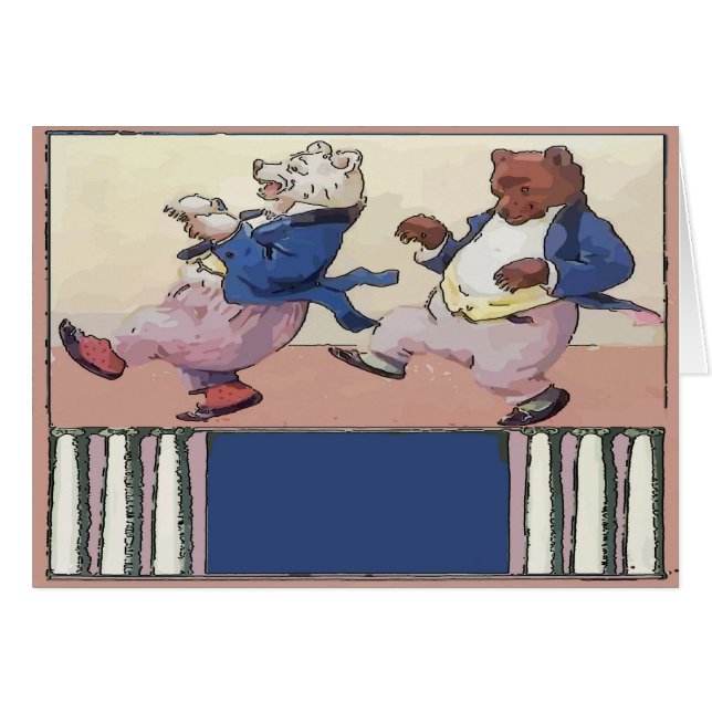 Vintage Bears Dancing (Front Horizontal)