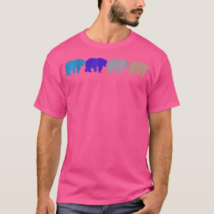 Vintage Bears Retro Bears Silhouette Animal Lover T-Shirt