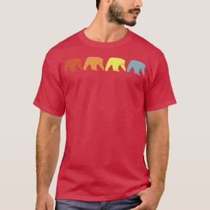 Vintage Bears Retro Bears Silhouette Animal Lover  T-Shirt