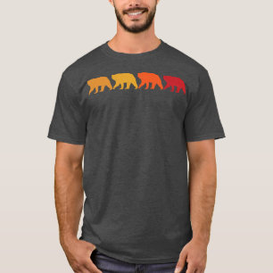 Vintage Bears Retro Bears Silhouette Animal Lover T-Shirt