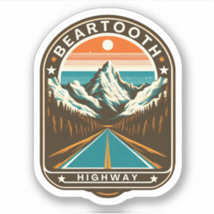 vintage Beartooth Highway us 212 montana road