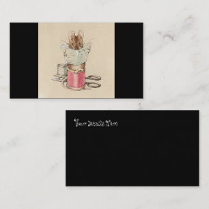 Vintage Beatrix Potter Tailor of Gloucester Mouse Business Card