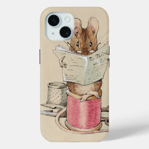 Vintage Beatrix Potter Tailor of Gloucester Mouse iPhone 15 Case