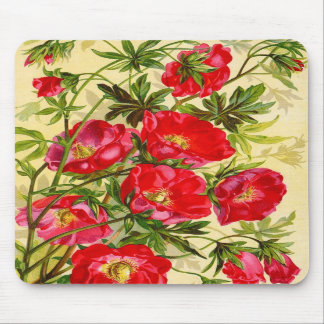 Vintage Beauties Floral Mousepad