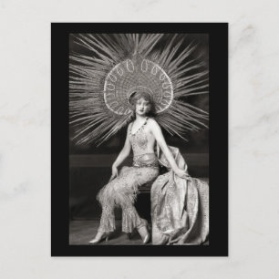 Vintage Beautiful Decorated Dancer Postcard