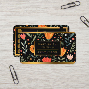 Vintage Beautiful Floral Popular Collection Business Card