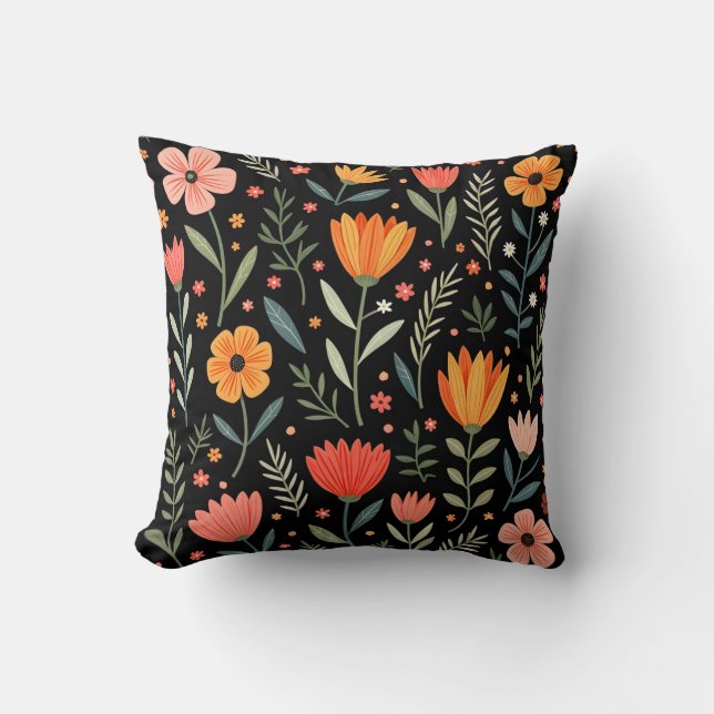 Vintage Beautiful Floral Popular Collection Cushion (Front)