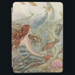Vintage Beautiful Girly Mermaid Under The Sea iPad Air Cover<br><div class="desc">Beautiful Under the Sea Vintage Mermaid Decor Cover for ipad,  ipad mini and ipad air.</div>