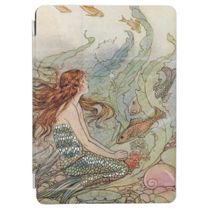 Vintage Beautiful Girly Mermaid Under The Sea iPad Air Cover