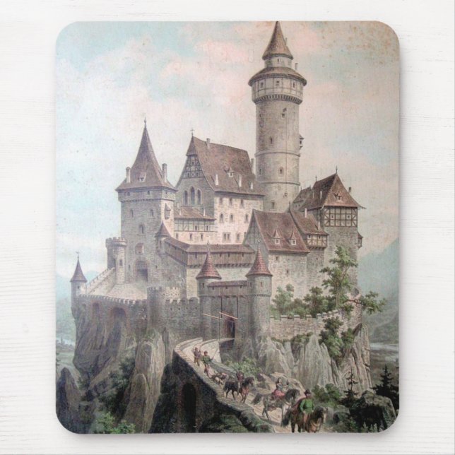 Vintage - Beautiful Old Castle Mouse Mat (Front)