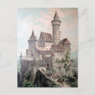 Vintage - Beautiful Old Castle Postcard