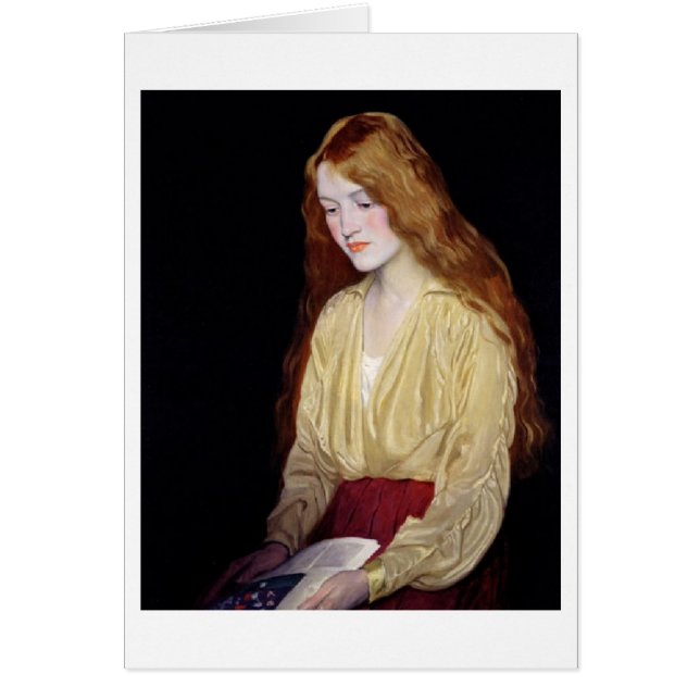 Vintage - Beautiful Redhead, (Front)