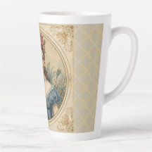 Vintage, Beautiful Women in The Flowers Garden