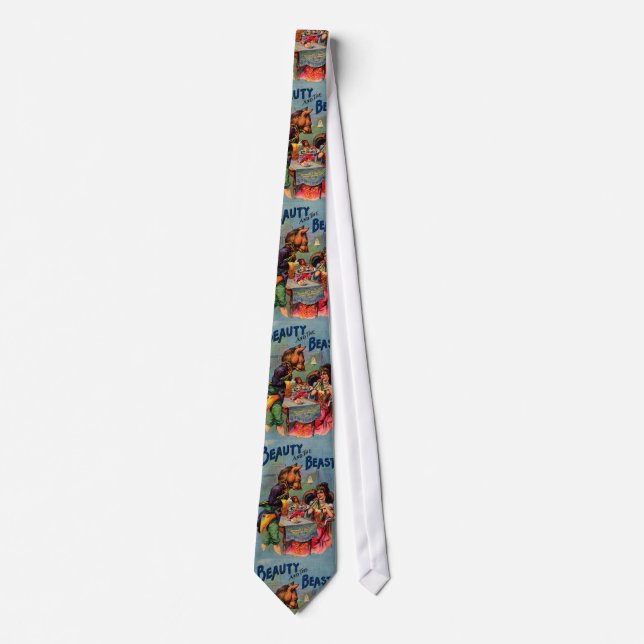 Vintage Beauty and the Beast Tie (Front)