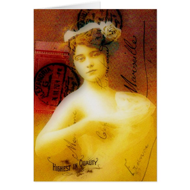 Vintage Beauty Digital Art All Occasions (Front)