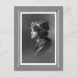 Vintage Beauty - Hope - in black & white Postcard