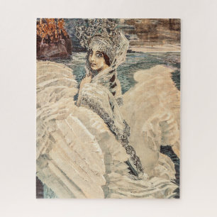 Vintage Beauty Swan Princess Vrubel Painting Jigsaw Puzzle