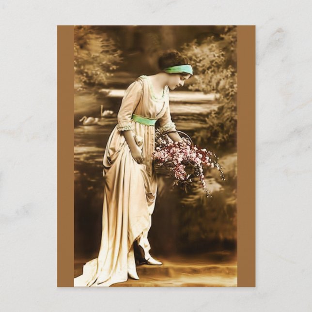 Vintage Beauty VII Postcard (Front)