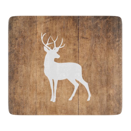 Vintage Beauty Wood & Deer Cutting Board | Zazzle.co.uk