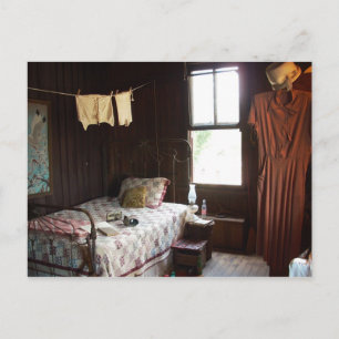 Vintage Bedroom Postcard