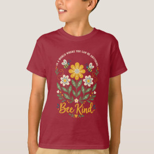 Vintage Bee and Wild Flowers T-Shirt
