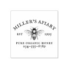 Vintage Bee Apiary Custom Name Honey Stamp