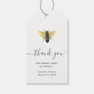 Vintage bee Bridal Shower Thank you  Gift Tags