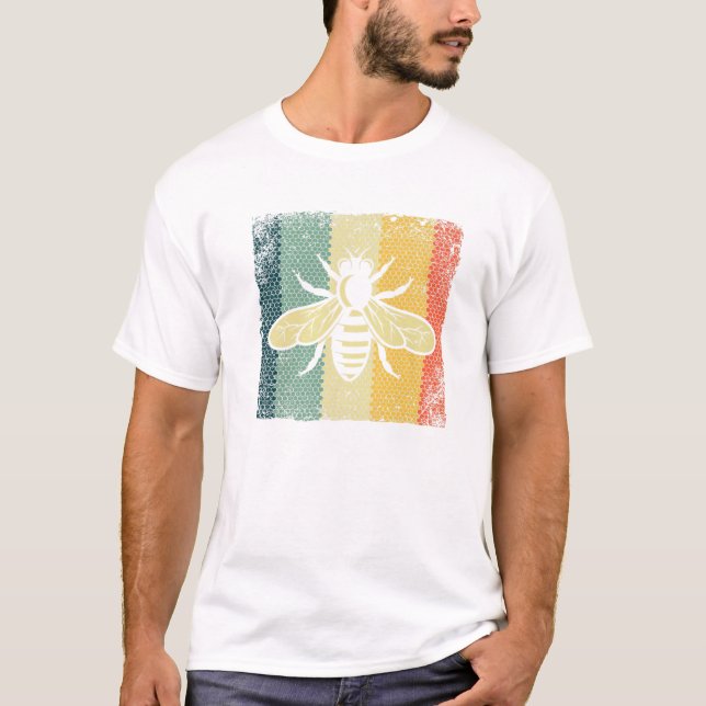 Vintage Bee Designs For Men T-Shirt (Front)