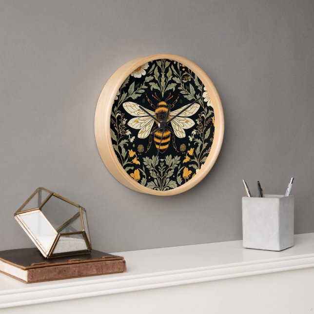 Vintage Bee Garden  Clock (Office)